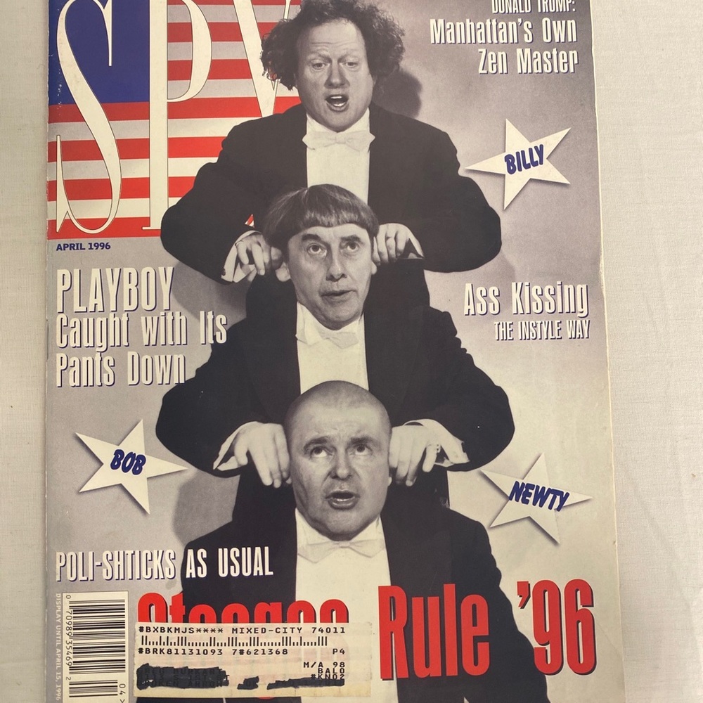 April 1996 Vintage SPY Magazine.

A little wear on top back cover as pictured